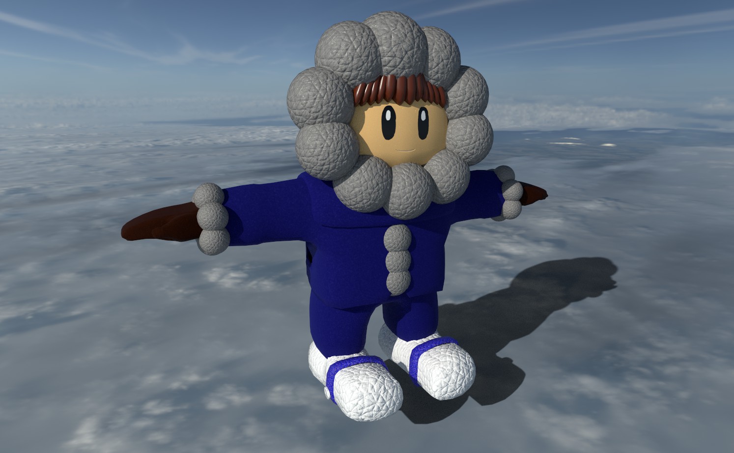 Modeling and rendering of a character and their weapon