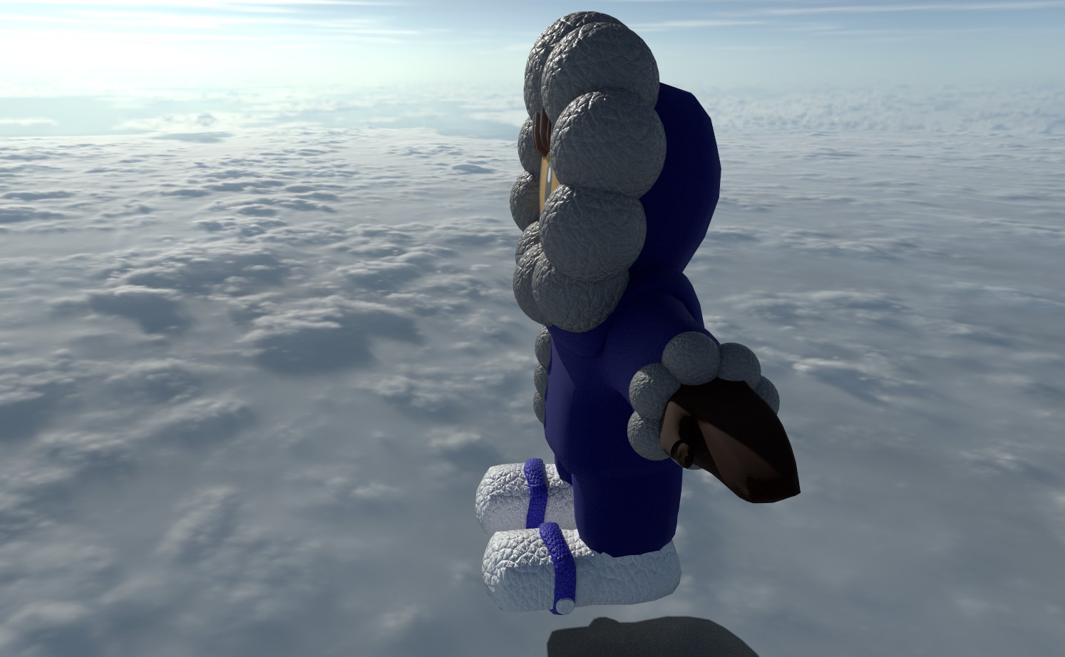 Modeling and rendering of a character and their weapon : Ice Climber