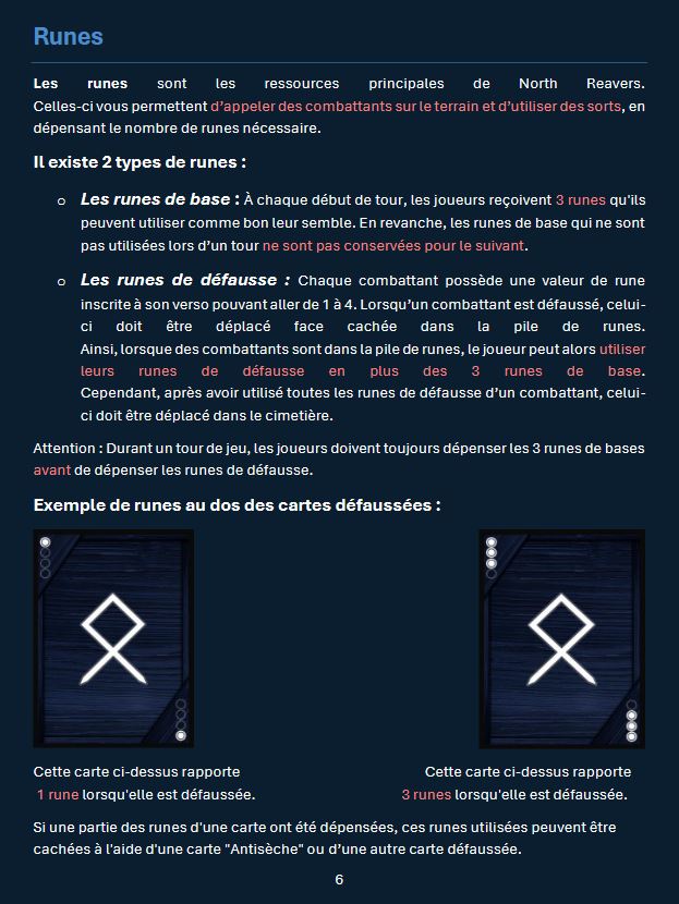 Rule Book : Runes (Ressources)