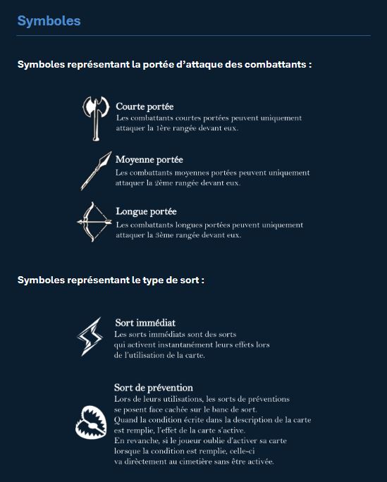 Rule Book : Symbole